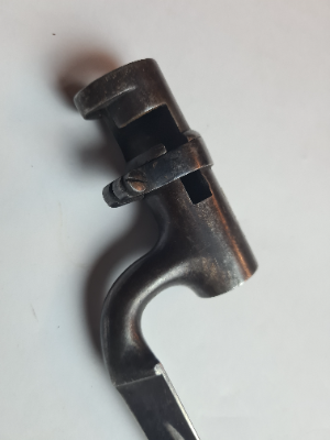 Explore the historic 1872 Martini Henry bayonet, stamped B77 by inspector and crafted by T.W Renot. Excellent condition, sans scabbard. See it now!