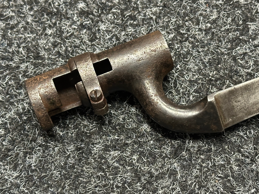 A lovely 1876 Martini Henry socket bayonet with a scabbard has sold out. It bears service stamps and is WD marked, inspected by Enfield.