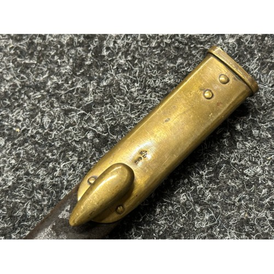 A lovely 1876 Martini Henry socket bayonet with a scabbard has sold out. It bears service stamps and is WD marked, inspected by Enfield.