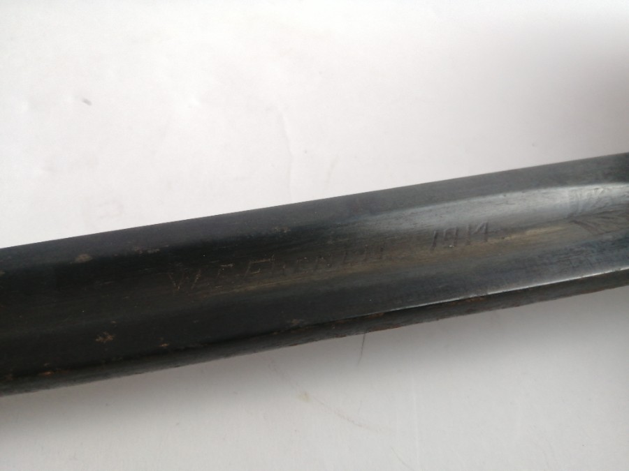 1897 Infantry Officers Sword Named To W E French.