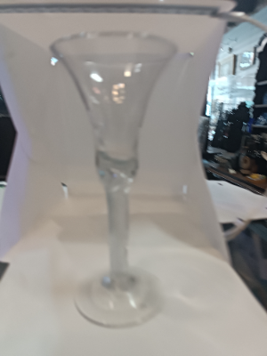 18th Century Air Twisted Waisted Glass