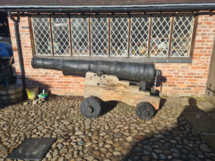 18th Century Iron 9 Pounder Naval Cannon