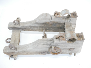 Discover our rare 18th-century Napoleonic cannon carriage! Made from oak with iron details, it's a unique piece of history. Explore its difference from 19th-century versions. Visit now!