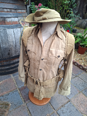 1937 Pattern Officers Equipment Set - Officers Dated 1940, Named.