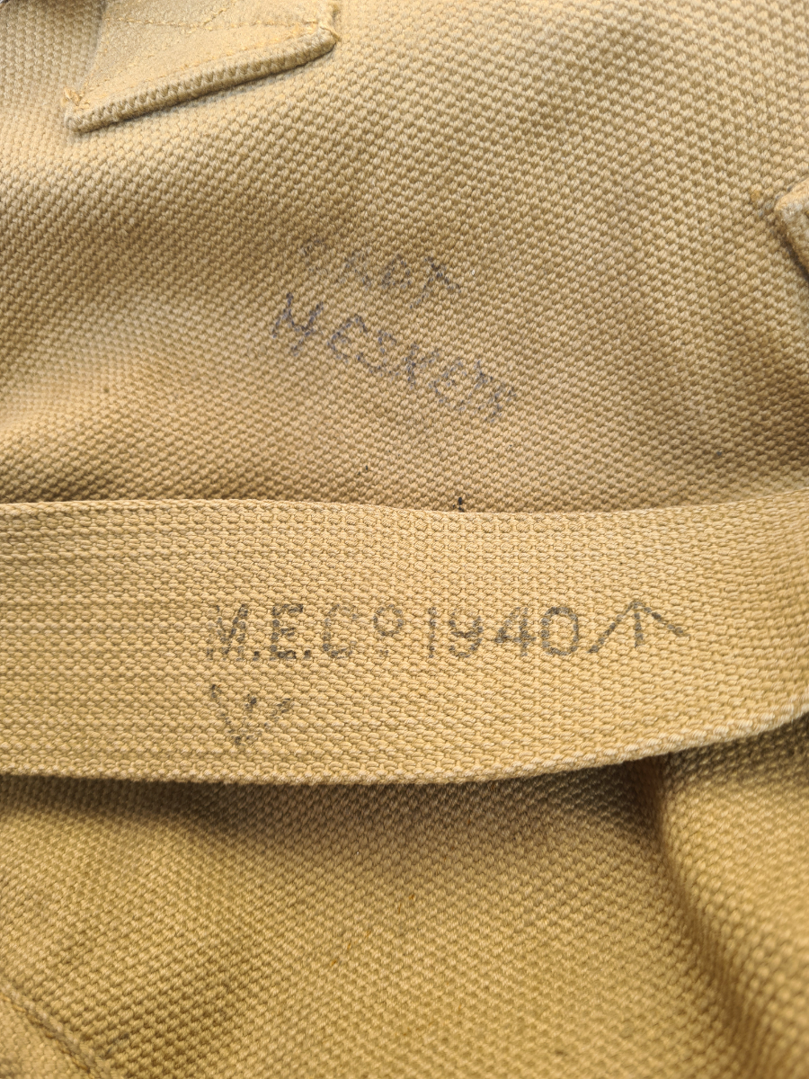 Discover original 1940 dated M.E.C officers webbing with essential accessories. Owned by Capt Hesketh. Order now for this piece of history!