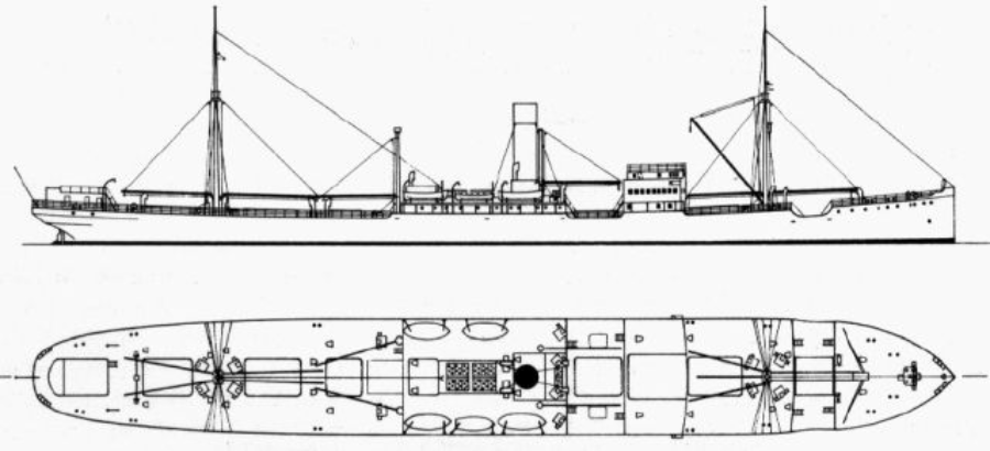 1939 Silkwork Embroidery Of The M.S Havelland