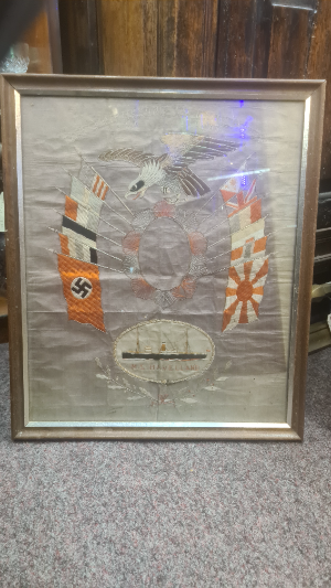 1939 Silkwork Embroidery Of The M.S Havelland