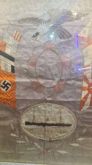 1939 Silkwork Embroidery Of The M.S Havelland