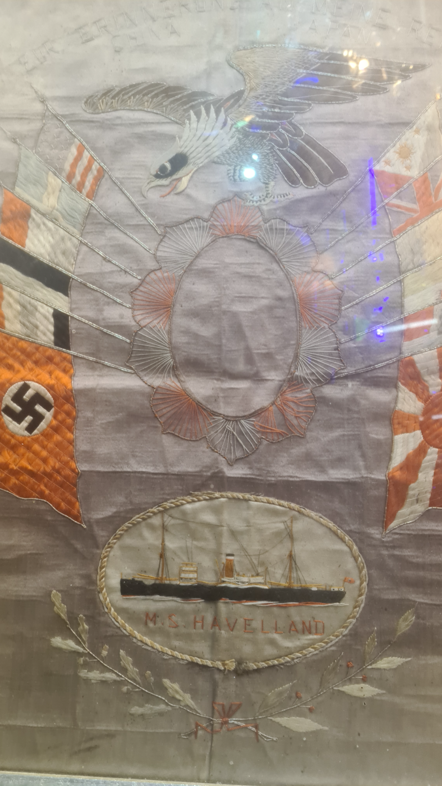 1939 Silkwork Embroidery Of The M.S Havelland