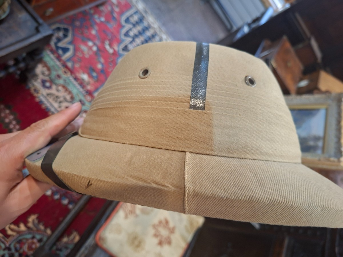 Discover our collection of 1940's/50's tropical sun helmets made in India. Unleash your vintage style - click to shop now!