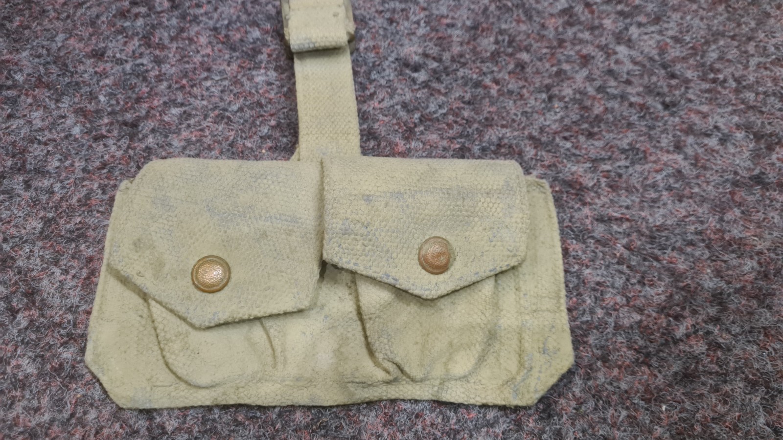 1941 Dated RAF Blancoed Double Pouch