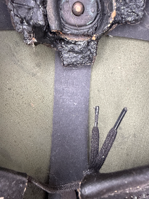 A lovely 1952 dated British army turtle helmet with liner. Liner size 7 1/4.