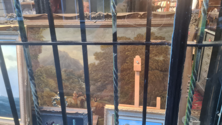 Very Large 19th Century Norfolk School Country Scene Oil Painting