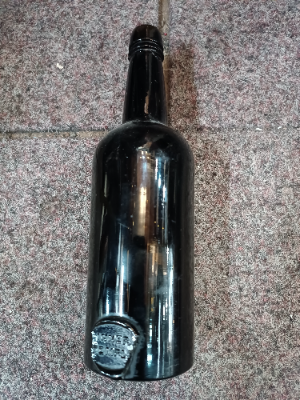 19th Century Sealed Moulded Bottle