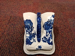 19th C. Ironstone, Staffordshire Cheese Dish And Cover