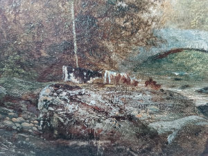 Discover the beauty of 19th century art with our Alfred Green riverscape oil painting. Explore its unique features and add elegance to your space. Shop now!