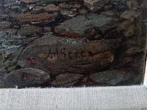 Discover the beauty of 19th century art with our Alfred Green riverscape oil painting. Explore its unique features and add elegance to your space. Shop now!