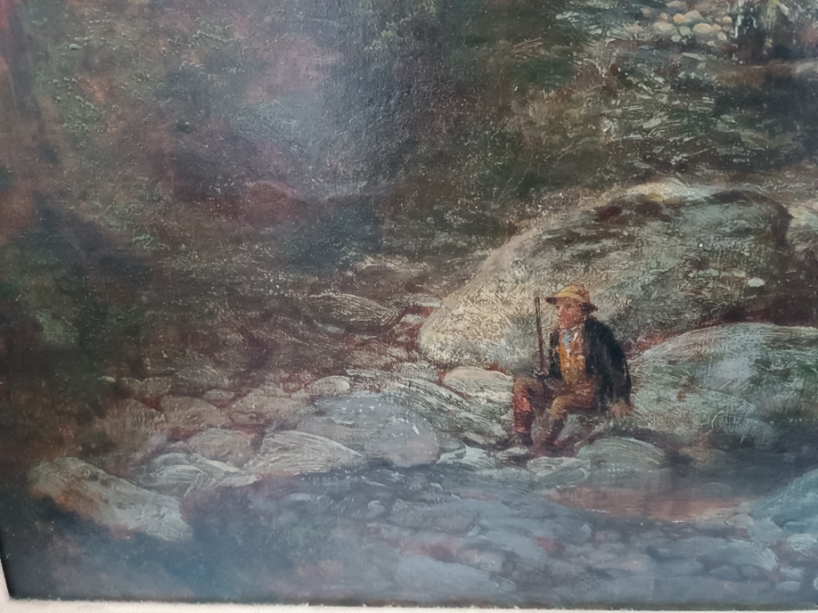 Discover the beauty of 19th century art with our Alfred Green riverscape oil painting. Explore its unique features and add elegance to your space. Shop now!