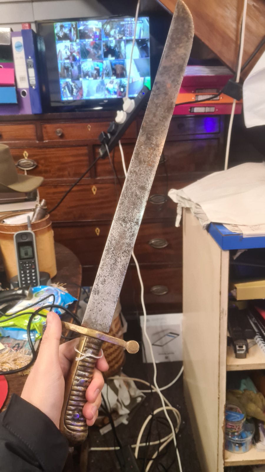 19th Century German Saxon Faschinenmesser Sword