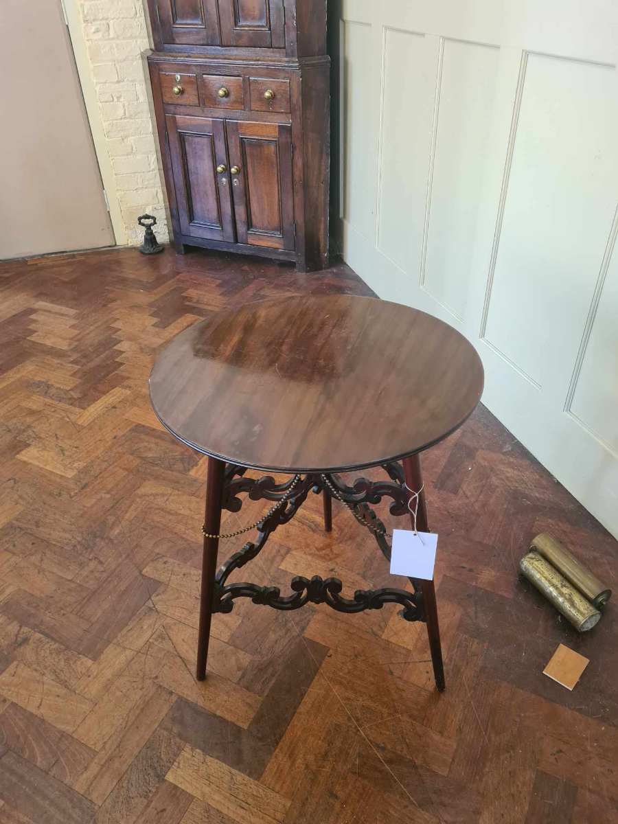 Explore our collection of 20th century mahogany occasional tables! Discover the elegant features like detailed fretwork, gilded lion masks and more. Don't miss out, shop now!