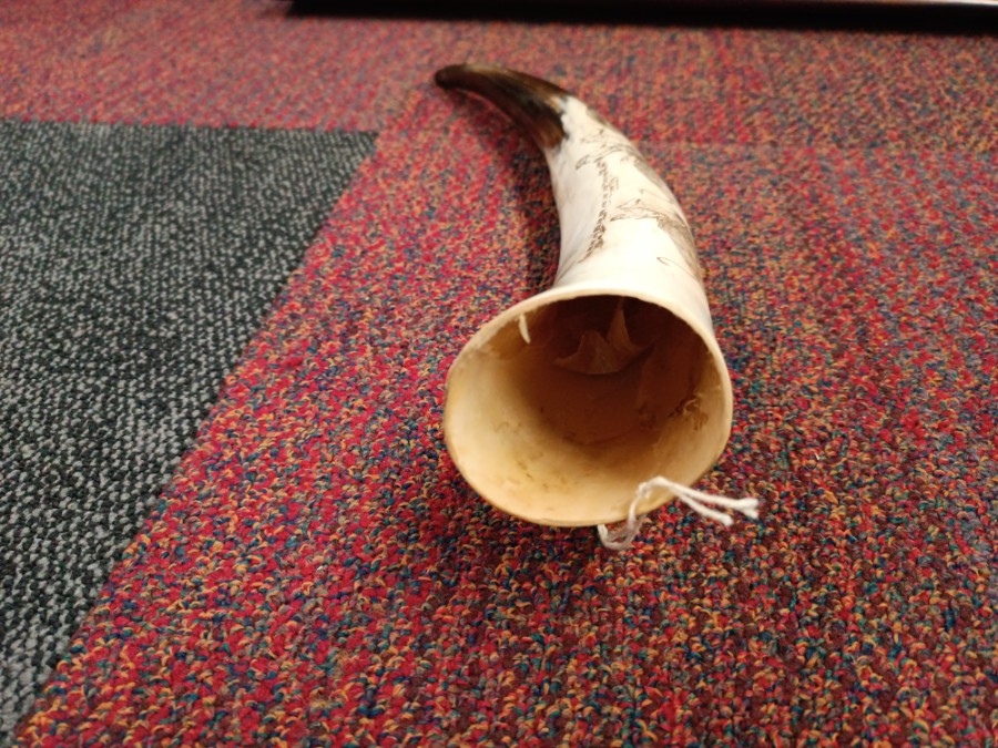 Discover unique 20th century Scrimshaw art at our store! This vintage bison hunting scene is a perfect addition to any collection. Admire its fine detail. Shop now!