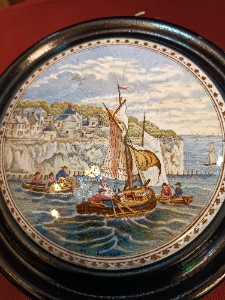 Explore our collection of early 20th century Prattware, featuring coloured prints from "Pegwell Bay". Experience the beauty of prints from Jesse Austin Process. Shop now!