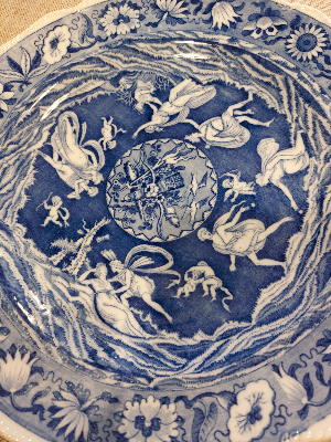 Copeland Spode Blue And White Love Chase Pattern Plates