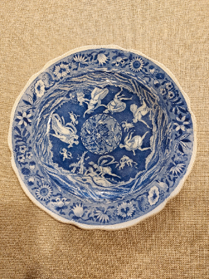 Copeland Spode Blue And White Love Chase Pattern Plates