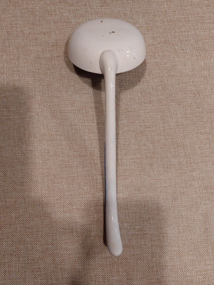 Blue And White Transferware Large Ladel