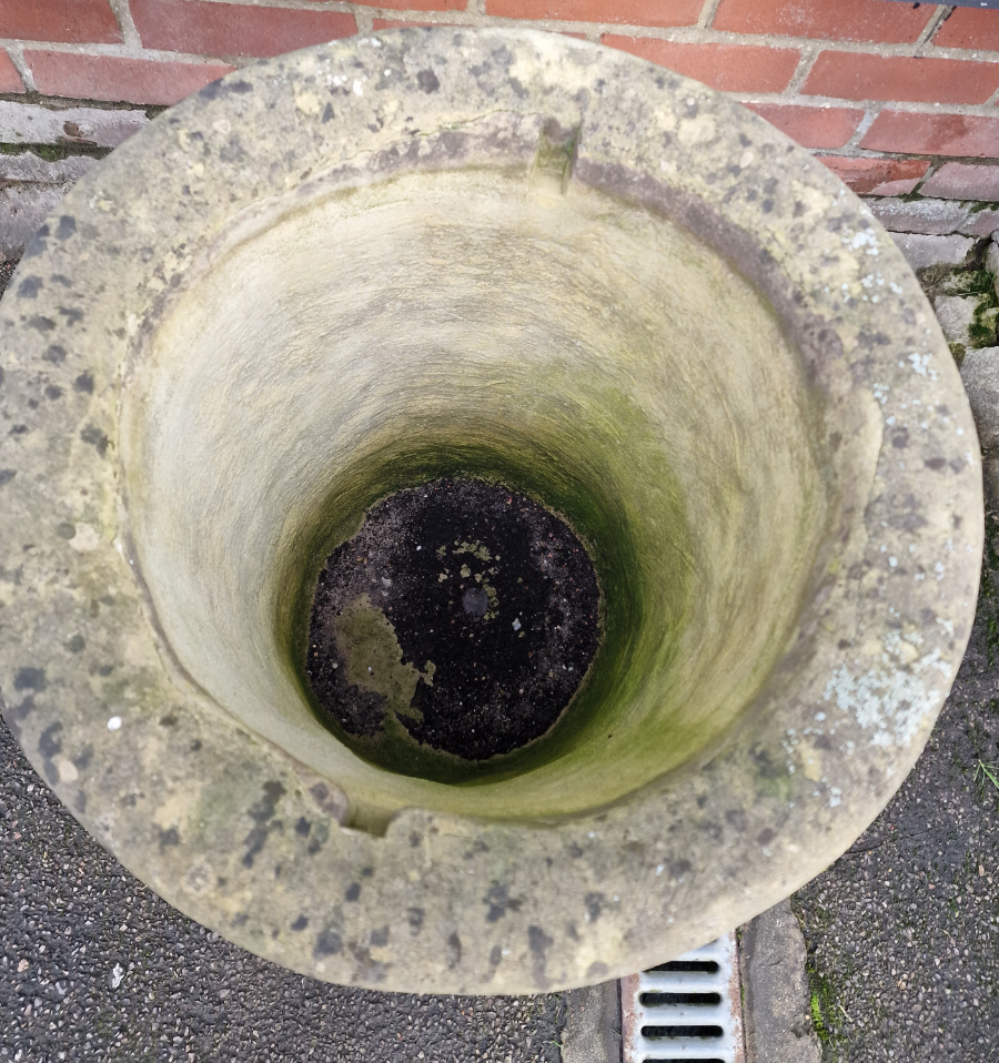 A Pair Of Cherub Garden Urns