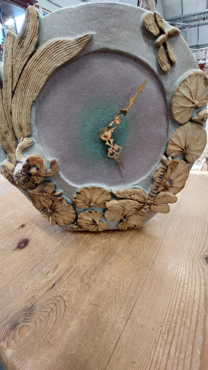 Bernard Rooke Pottery Dragonfly Clock