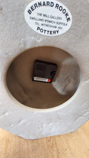 Bernard Rooke Pottery Dragonfly Clock