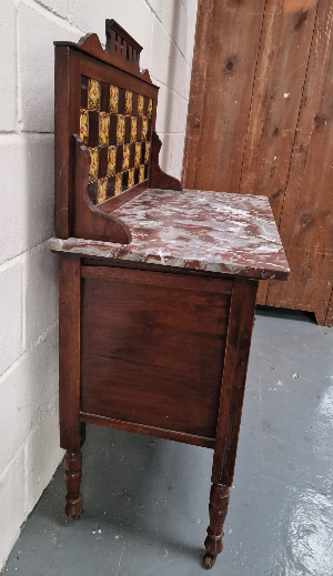 Victorian Washstand With Marble Top