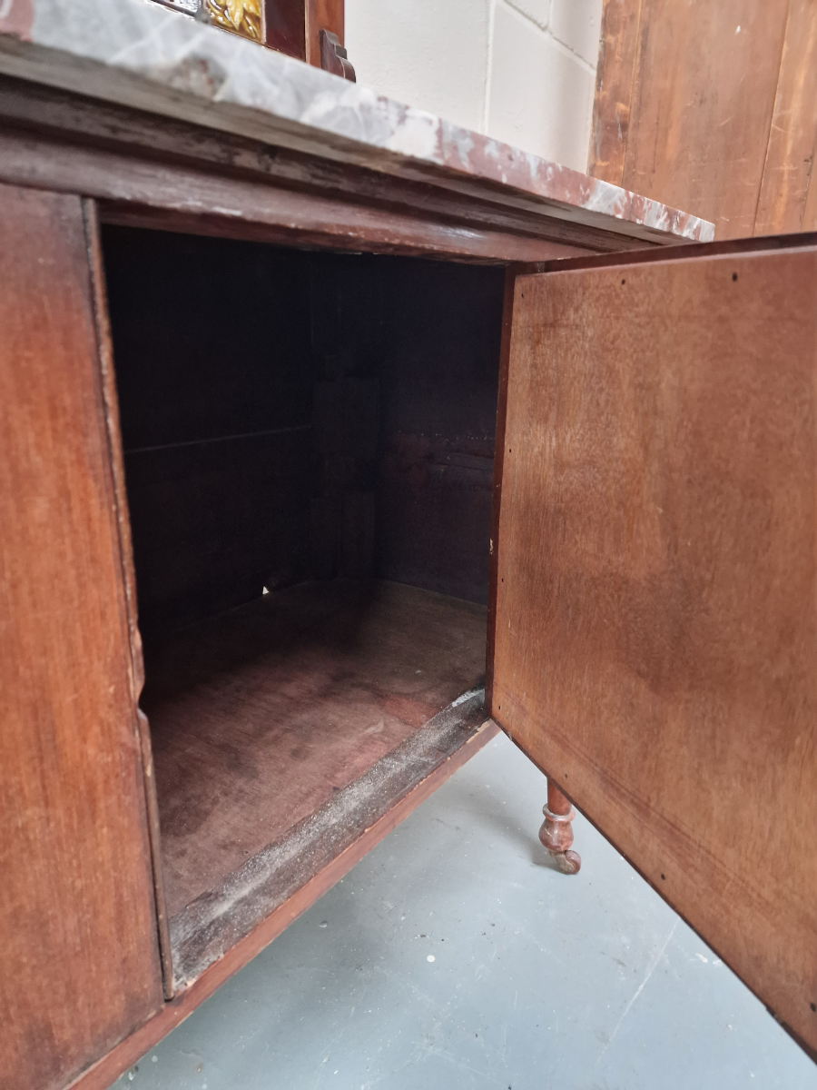 Victorian Washstand With Marble Top