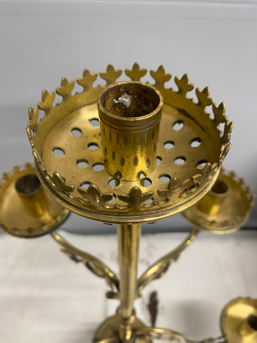 Brass Six Tier Church Candle Holder