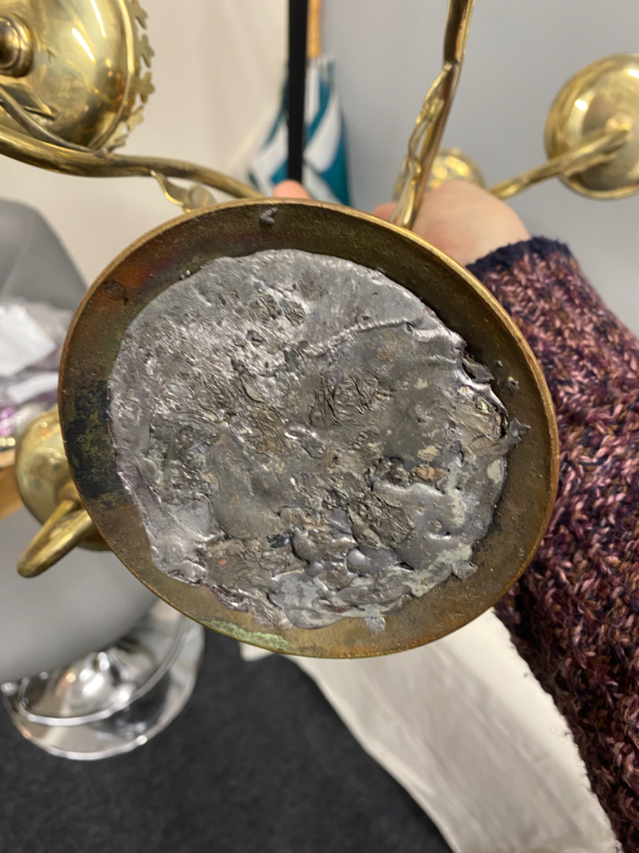 Brass Six Tier Church Candle Holder