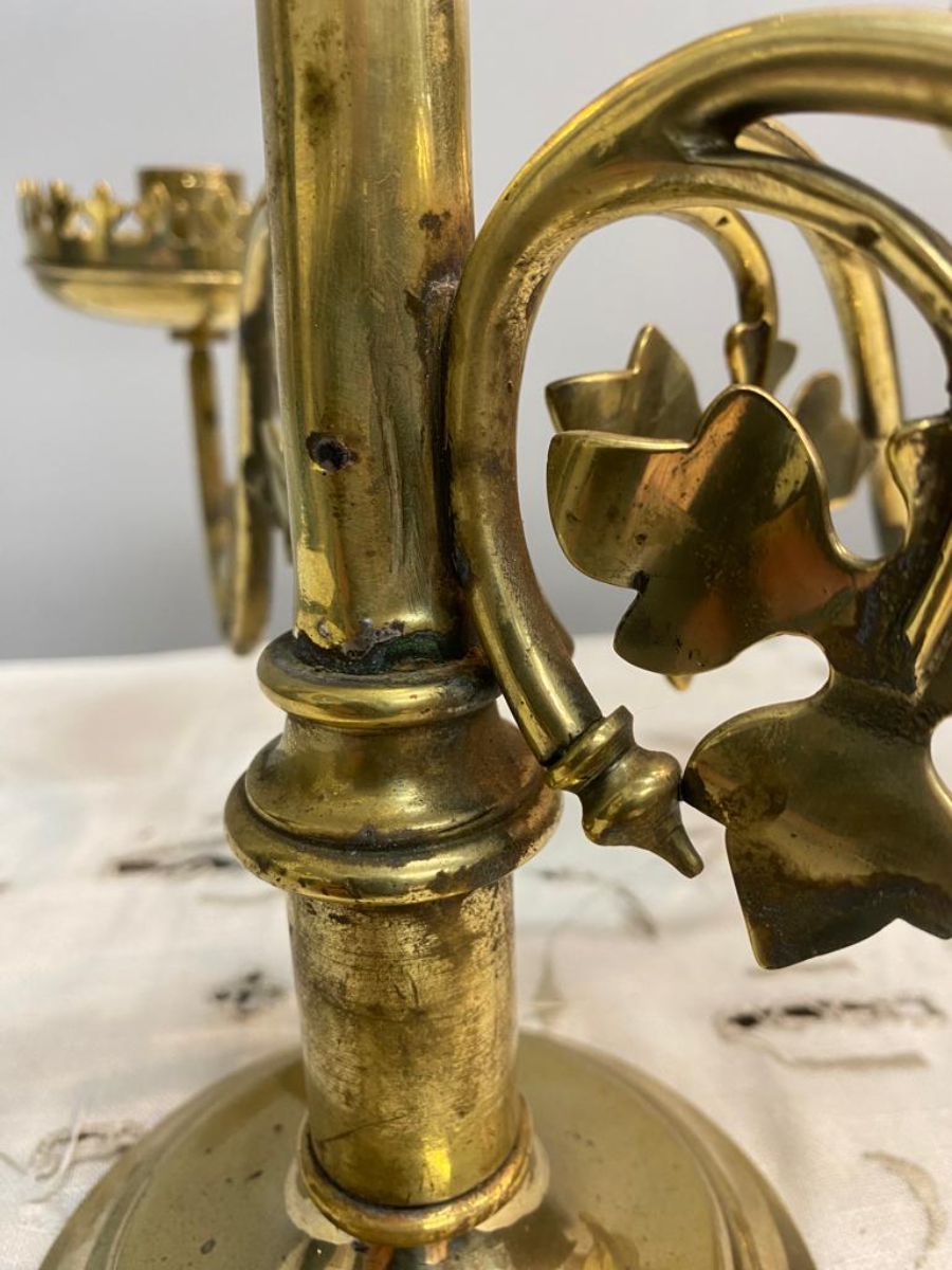 Brass Six Tier Church Candle Holder