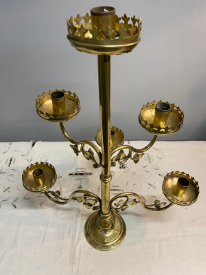 Brass Six Tier Church Candle Holder