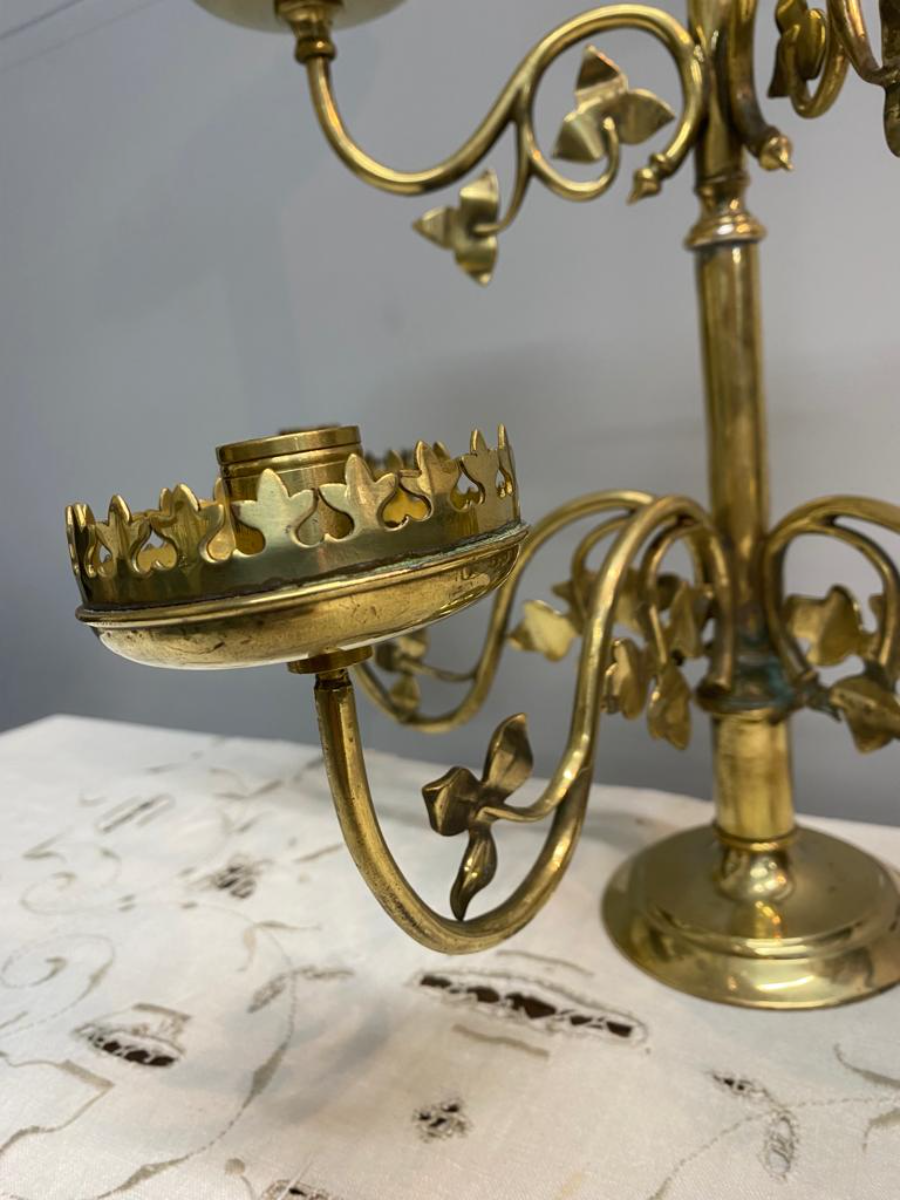 Brass Six Tier Church Candle Holder
