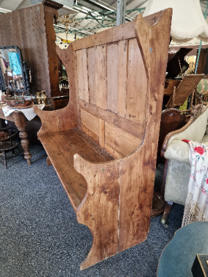 Vintage Pine Monks Bench Settle