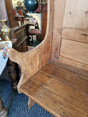 Vintage Pine Monks Bench Settle