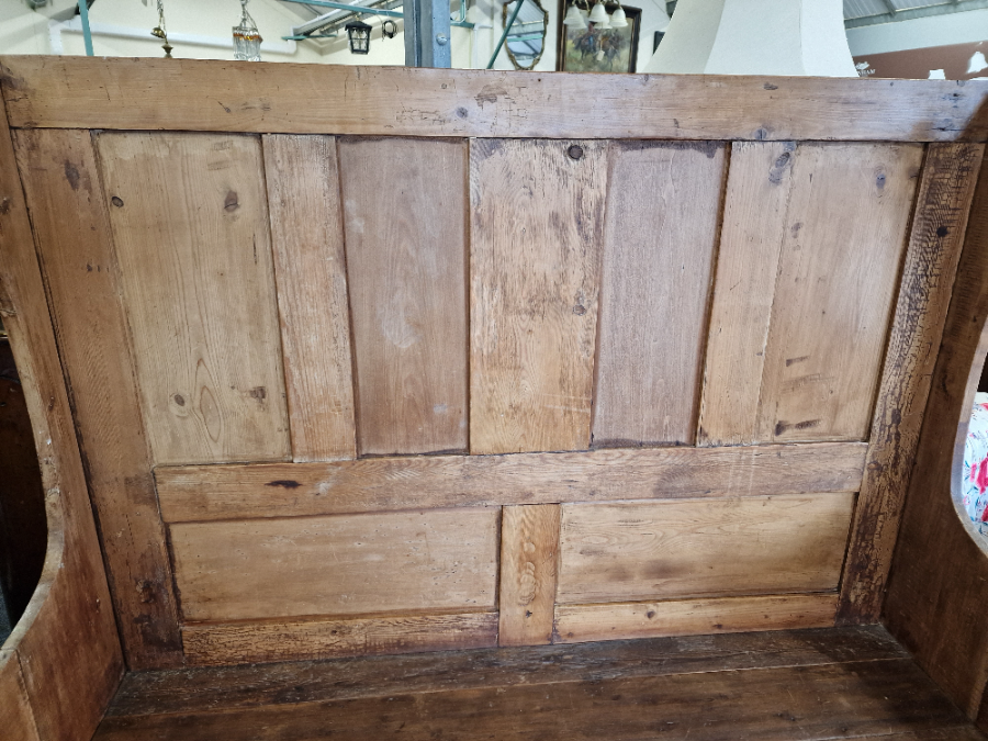 Vintage Pine Monks Bench Settle