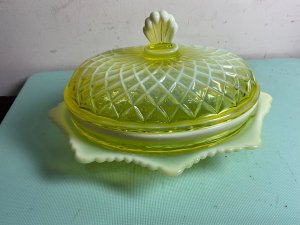 John Derbyshire Butter Dish Victorian