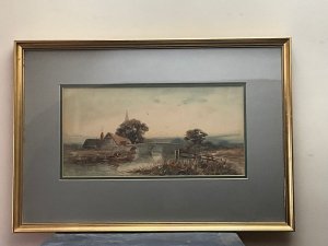 H Drew Pair Of Watercolours Nicely Framed