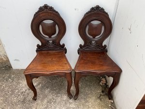 Gillows Hall Chairs Mahogany