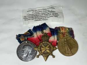 Iww Medals To A British Soldier