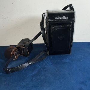Minolata Autocord Camera And Accessories