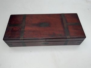 Guns Mahogany Brass Bound Fitted Case
