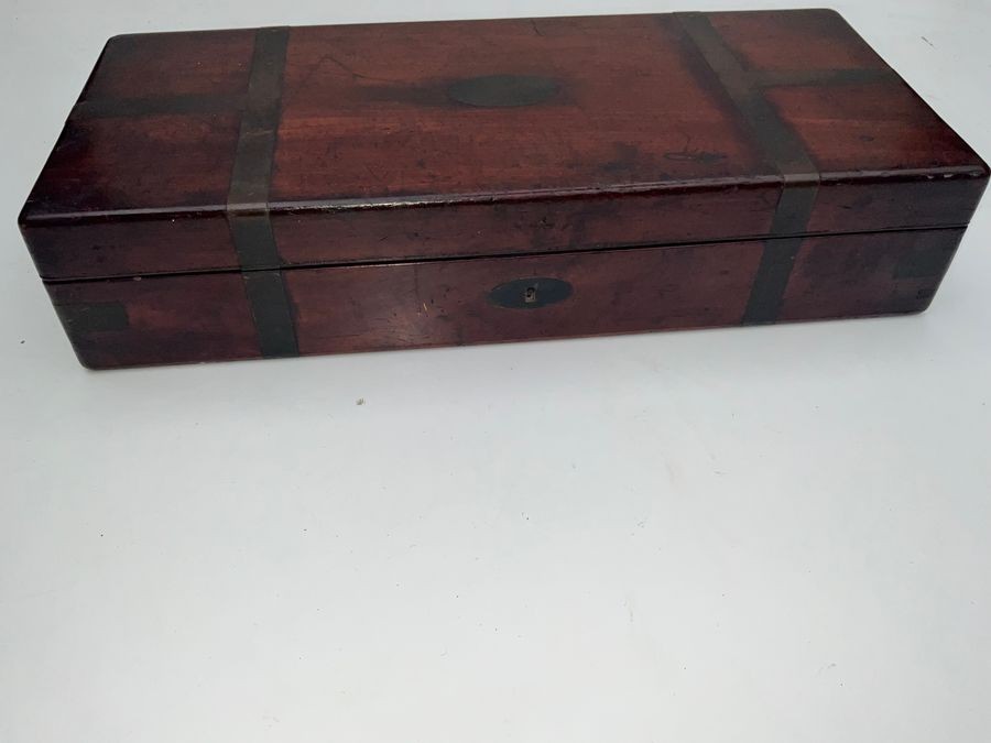 Guns Mahogany Brass Bound Fitted Case