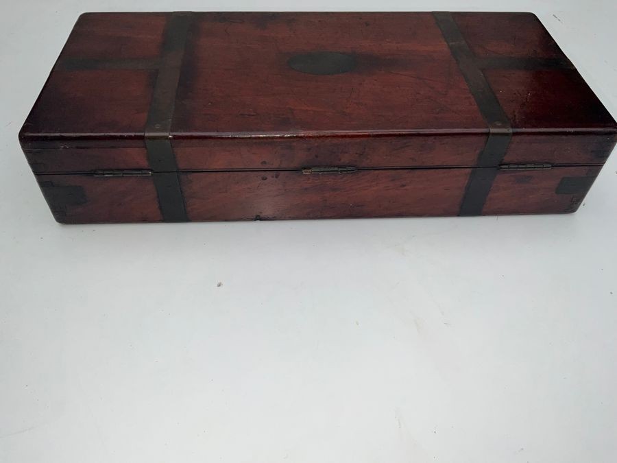 Guns Mahogany Brass Bound Fitted Case